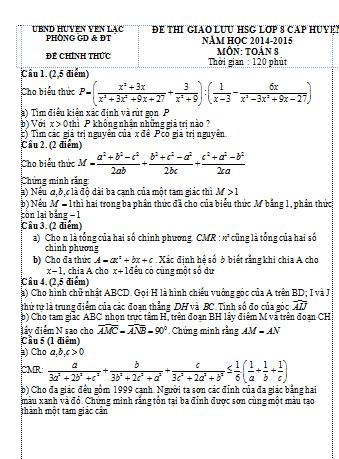Đề HSG Toán 8_Bắc Giang_2012-2013