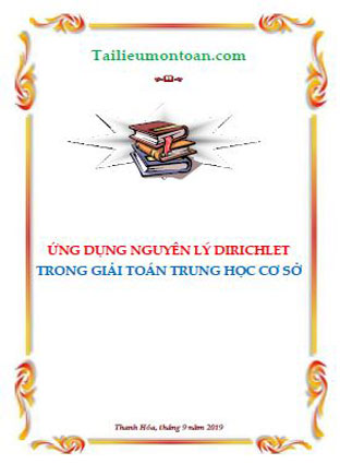 Ứng dụng của nguyên lý Dirichlet trong toán THCS