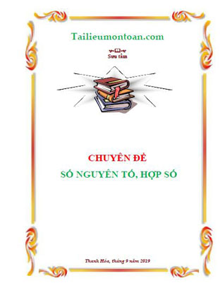 Chuyên đề số nguyên tố, hợp số