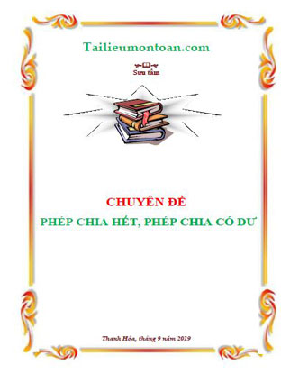 phép chia hết, phép chia có dư