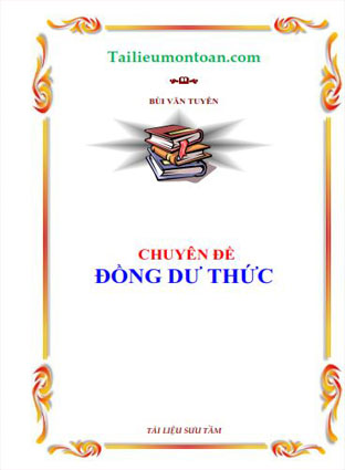 Chuyên đề đồng dư thức