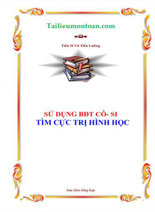 Sử dụng bất đẳng thức cô si trong tìm cực trị hình học