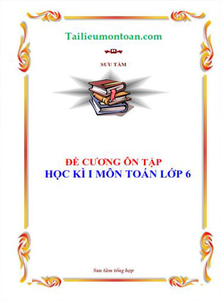 Đề cương ôn tập học kì 1 môn toán lớp 6