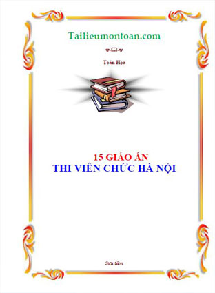 15 giáo án hà nội thi viên chức hà nội