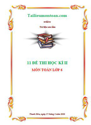 Bộ đề thi học kì 2 môn toán lớp 6
