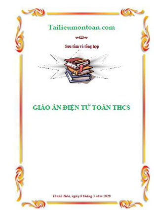 Giáo án điện tử toán THCS
