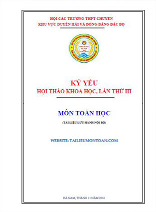 Kỉ yếu hội thảo khoa học môn toán