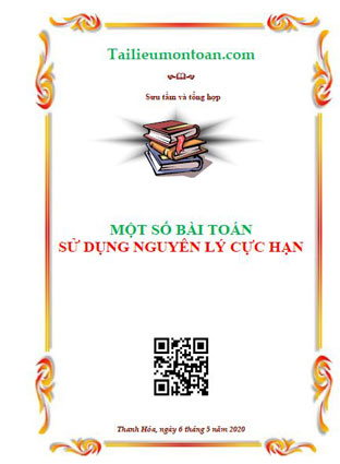 Một số bài toán sử dụng nguyên lý cực hạn