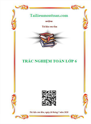 Bài tập trắc nghiệm toán 6
