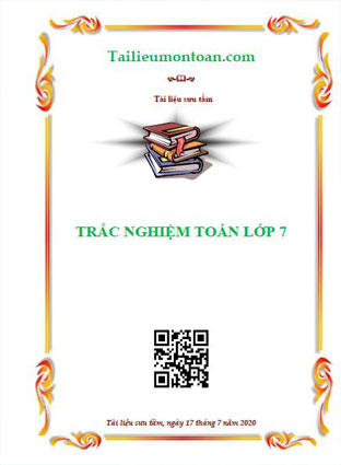 Trắc nghiệm toán lớp 7