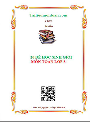 20 đề thi học sinh giỏi toán 8