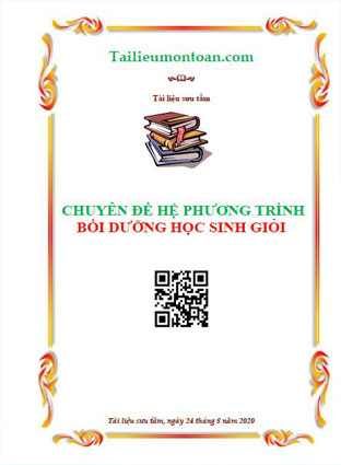 Chuyên đề hệ phương trình bồi dưỡng hệ phương trình