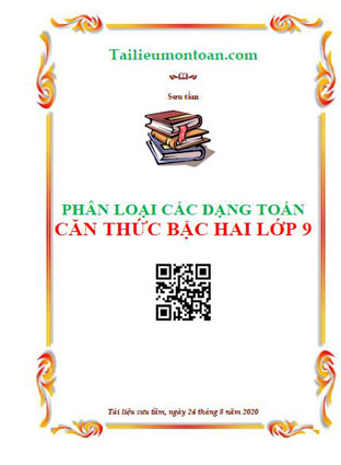 Phân loại các dang toán căn thức bậc hai lớp 9