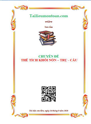 Thể tích khối nón- trụ - cầu luyện thi THPT Quốc gia