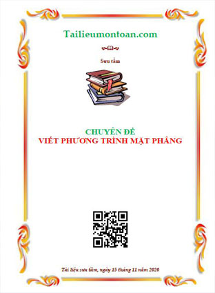 Chuyên đề phương trình mặt phẳng
