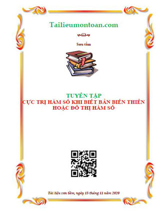 Chuyên đề cực trị hàm số khi biến bảng biến thiên và đồ thị