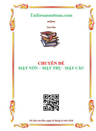Chuyên đề mặt nón, mặt trụ, mặt cầu