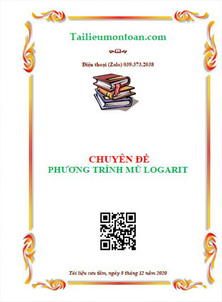 Chuyên đề phương trình logarit luyện thi THPT quốc gia
