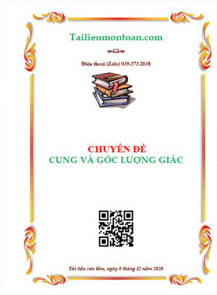 Chuyên đề cung và góc lượng giác luyện thi THPT Quốc gia