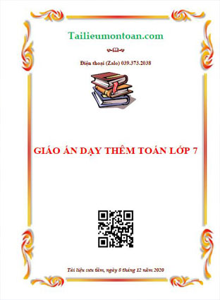 giáo án dạy thêm toán lớp 7