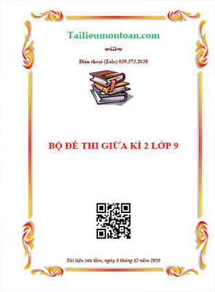 Bộ đề thi giữa kì 2 môn toán lớp 9