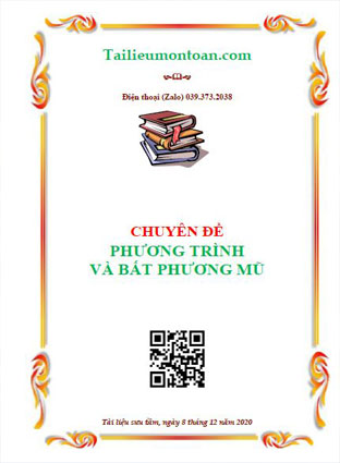 Chuyên đề phương trình và bất phương trình mũ