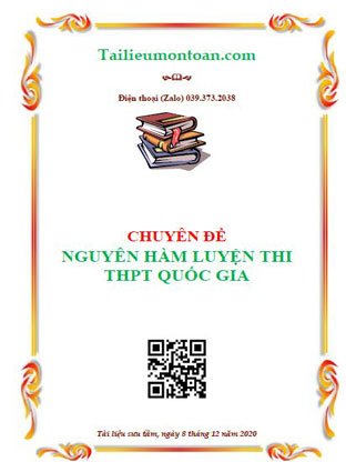 Chuyên đề nguyên hàm luyện thi THPT quốc gia