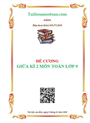 Đề cương giữa kì 2 môn toán lớp 9