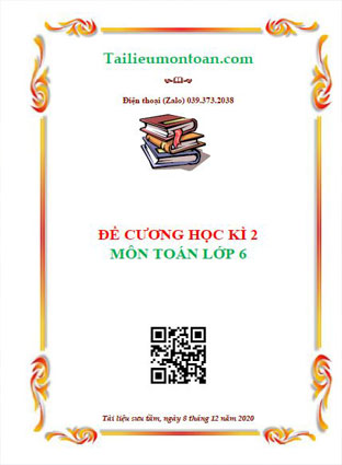 Đề cương học kì 2 môn toán lớp 6 Hà Nội