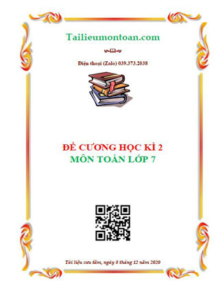 Đề cương học kì 2 môn toán lớp 7 Hà Nội
