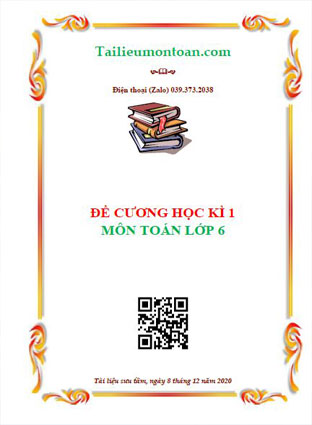 Đề cương ôn tập học kì 1 môn toán lớp 6