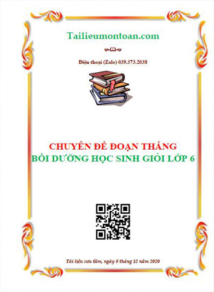 Chuyên đề đoạn thẳng bồi dưỡng học sinh giỏi lớp 6
