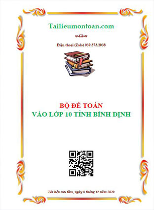 Đề thi vào lớp 10 môn toán lớp 10 tỉnh Bình Định qua các năm