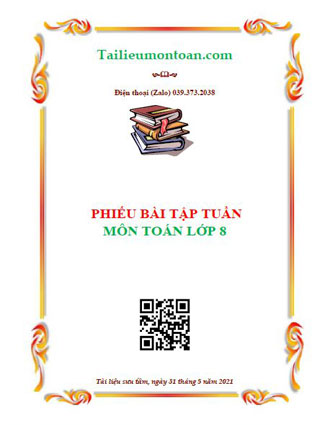 Bài tập tuần môn toán lớp 8