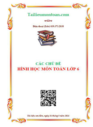 Các chủ đề hình học môn toán lớp 6
