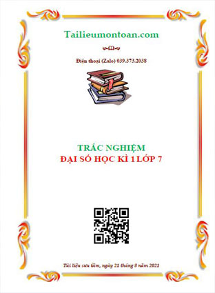 Trắc nghiệm đại số lớp 7 tập 1