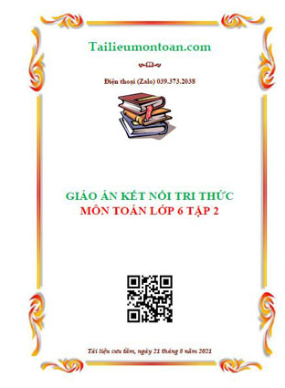 Giáo án kết nối tri thức môn toán lớp 6 tập 2