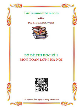 Đề giữa kì 1 môn toán lớp 9 Hà nội
