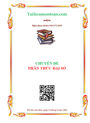 Chuyên đề phân thức đại số