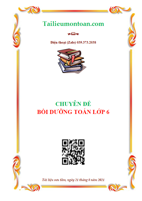 Chuyên đề bồi dưỡng môn toán lớp 6