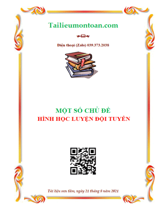 Một số chủ đề hình học bồi dưỡng đội tuyển toán