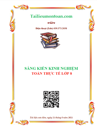 Sáng kiến kinh nghiệm toán thực tế lớp 8