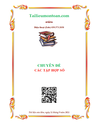 Chuyên đề các tập hợp số bồi dưỡng toán lớp 10