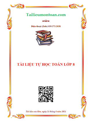 Tài liệu tự học môn toán lớp 8