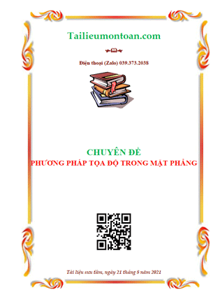 Phương pháp tọa độ trong mặt phẳng