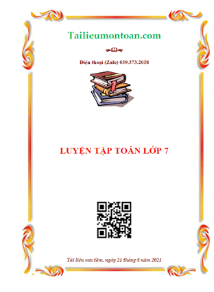 Luyện tập toán lớp 7