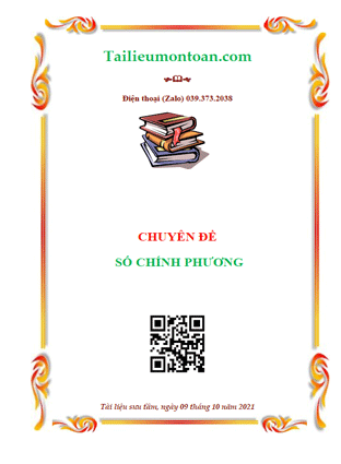 Chuyên đề số chính phương