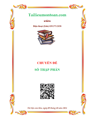 Chuyên đề số thập phân