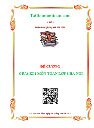 Đề cương giữa kì 1 môn toán lớp 8 Hà Nội