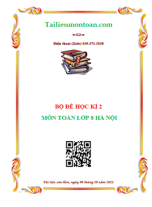 Đề học kì 2 môn toán lớp 8 Hà Nội